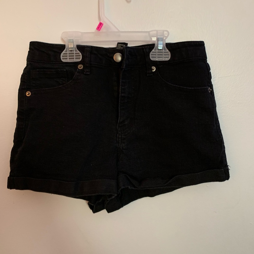 Soft high rise jean shorts